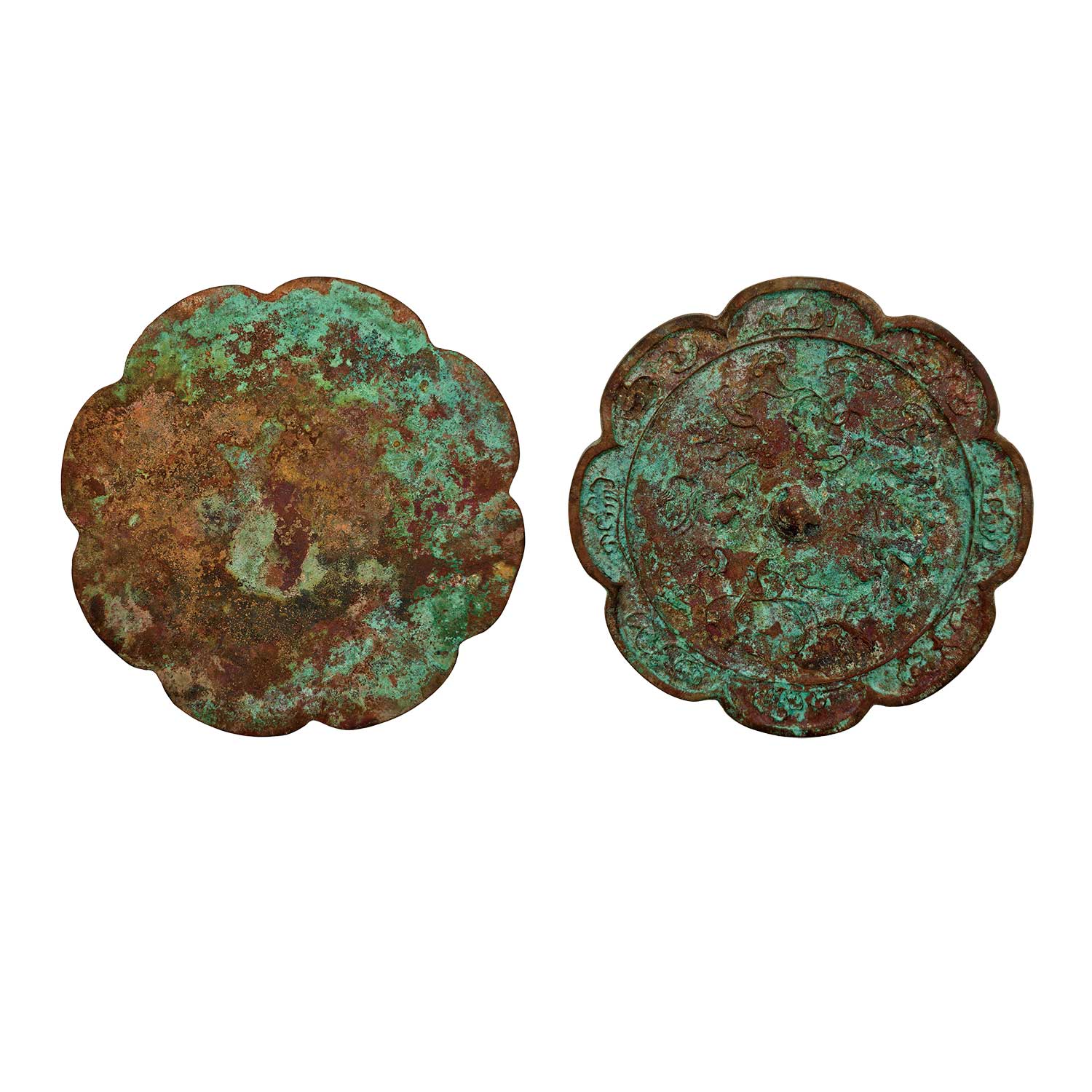 唐 舞馬雙雁銅鏡