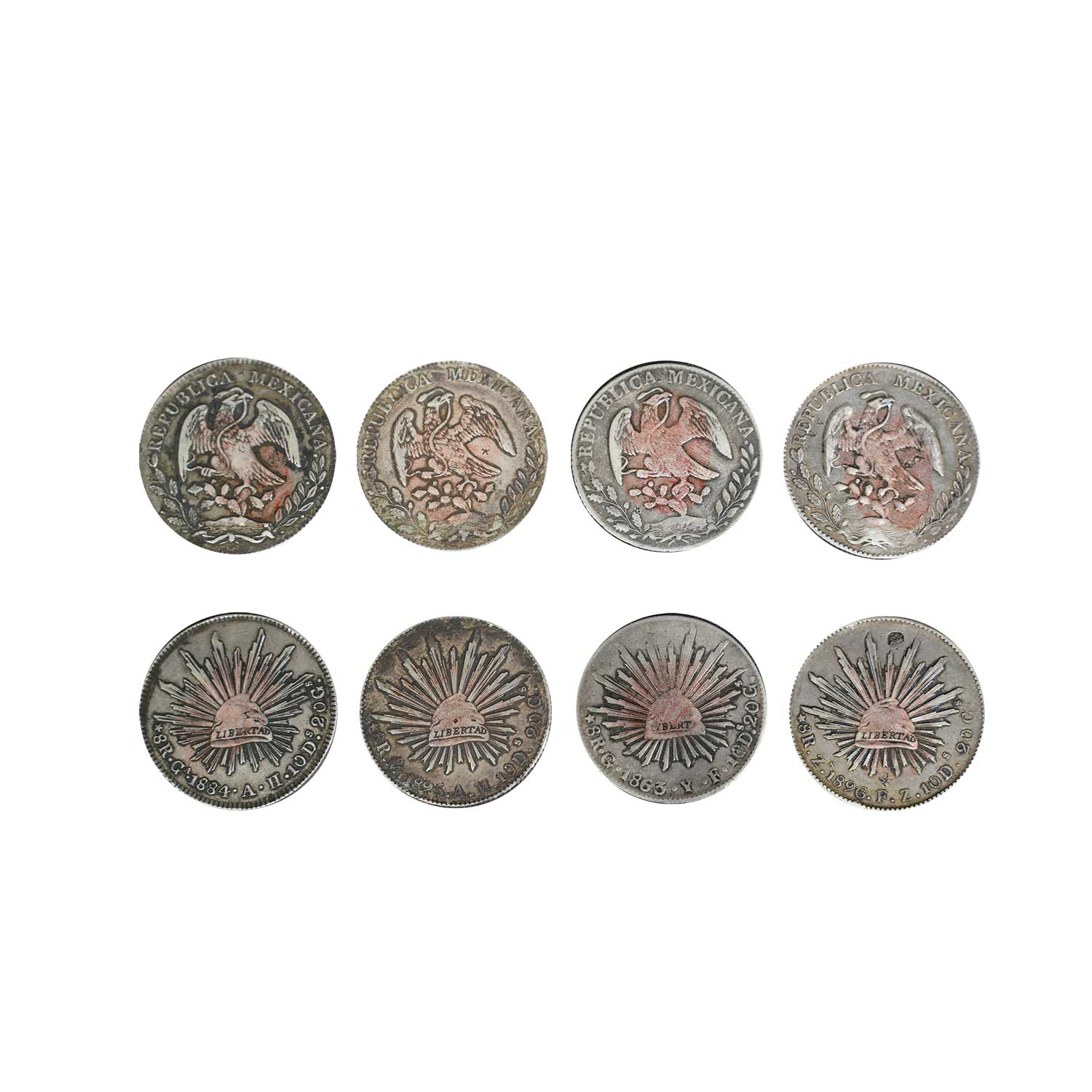 墨西哥鷹洋幣一組(4枚)